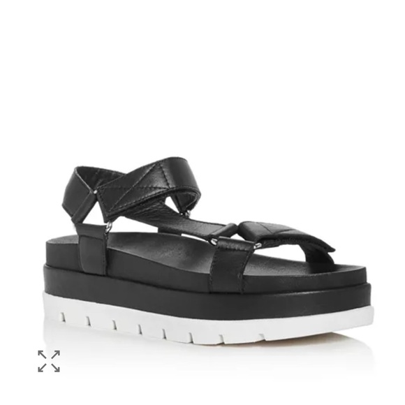 J Slides Shoes - J/Slides Women's Blakely Platform Sandals Black White